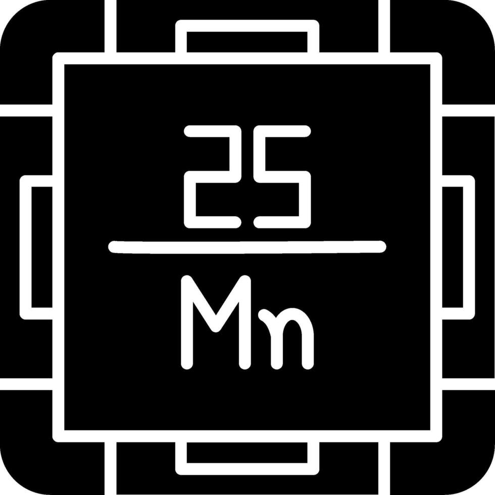 Manganese Glyph Icon vector