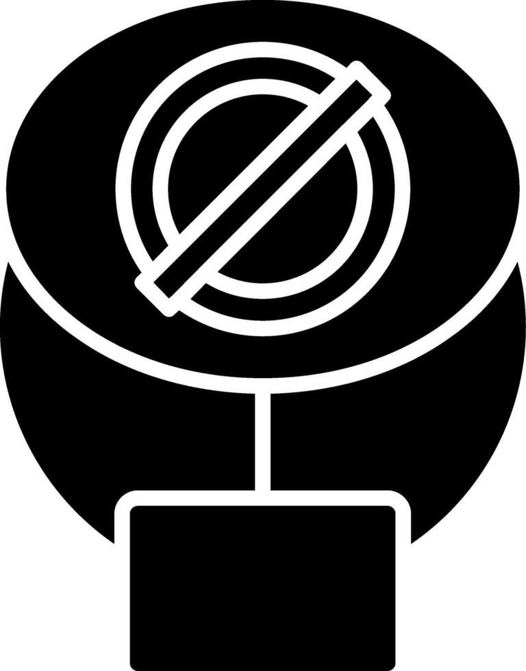 Nullability Glyph Icon vector