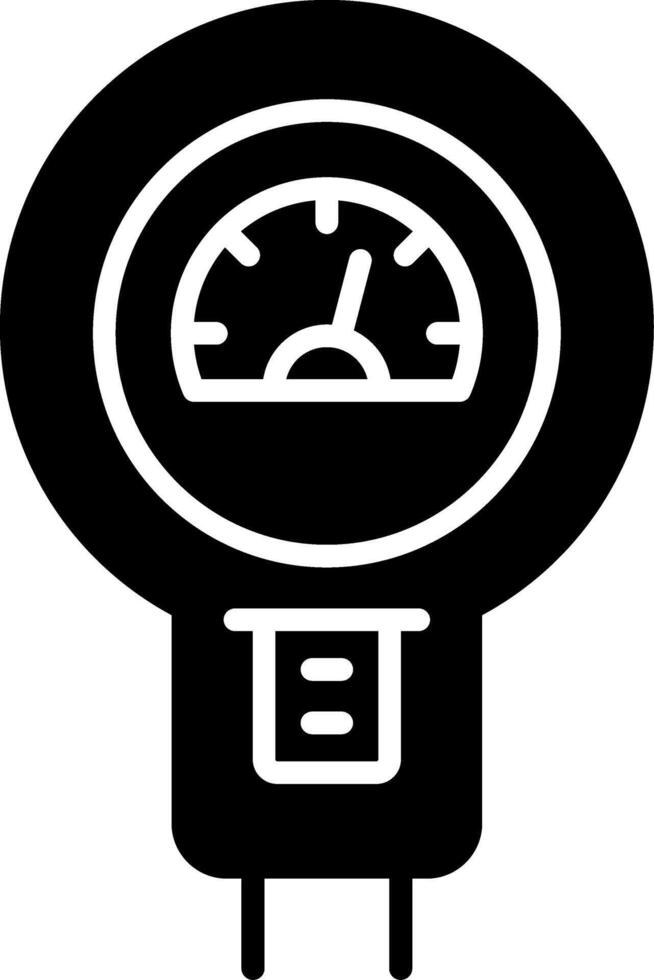 Parking Meter Glyph Icon vector