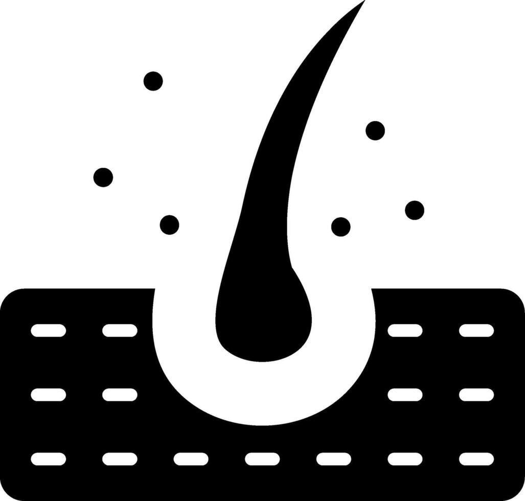 Follicle Glyph Icon vector