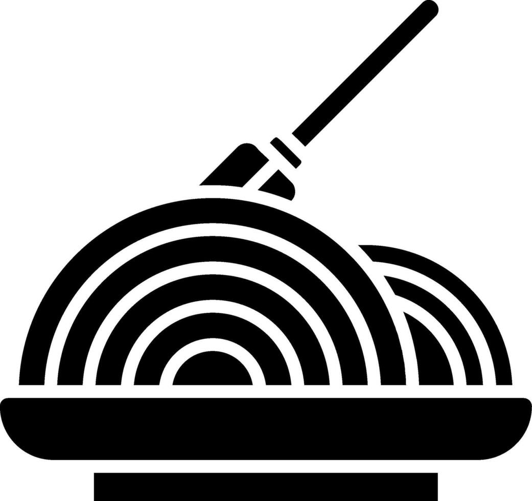 Spaguetti Glyph Icon vector