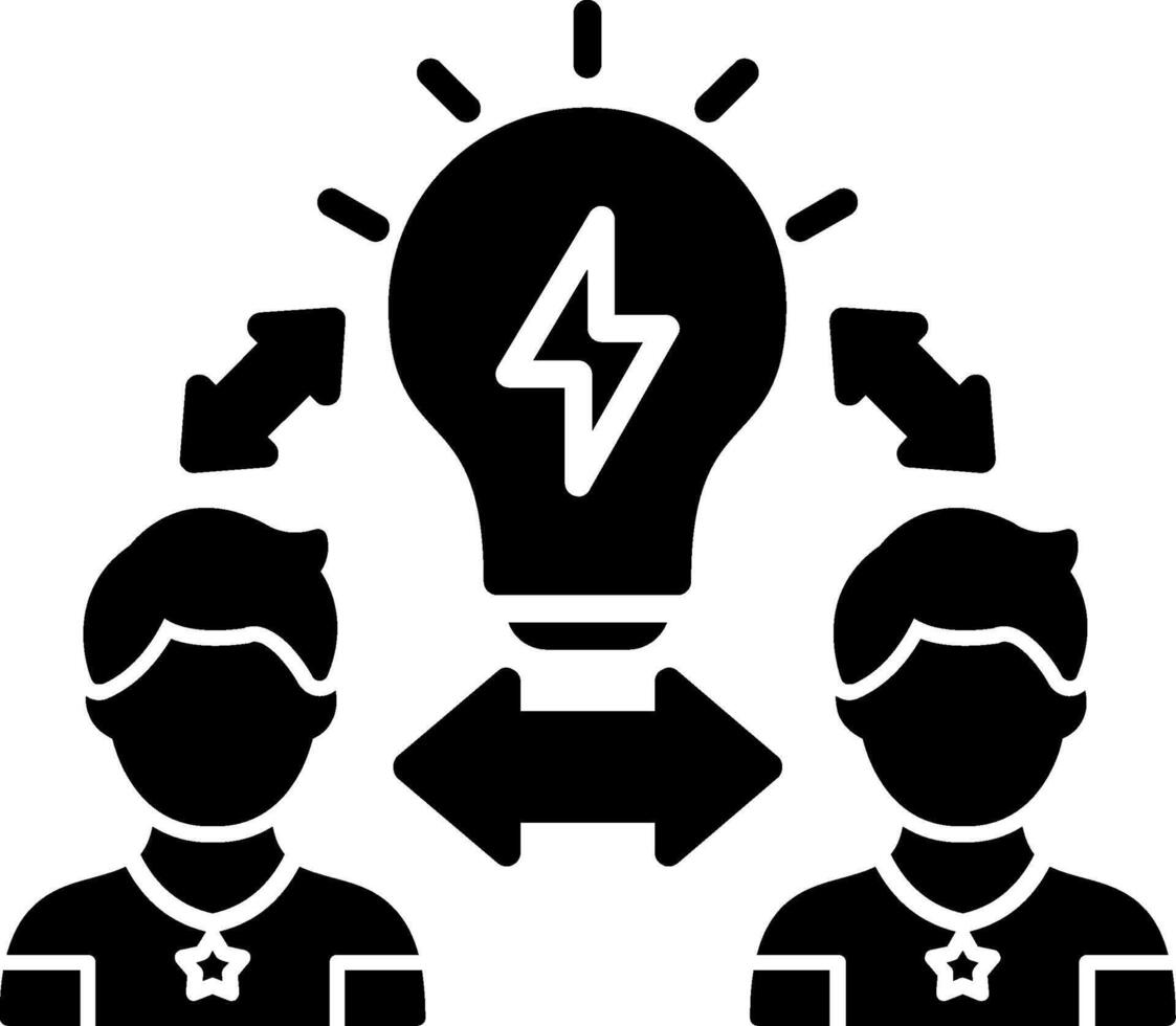 Relation Glyph Icon vector