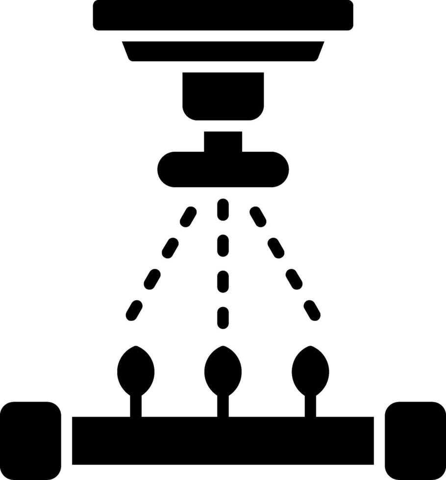 Sprinkler Glyph Icon vector