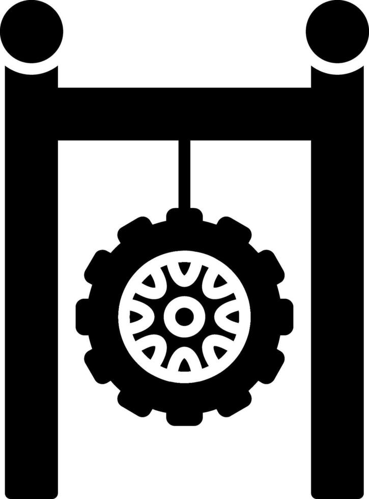 Tire Glyph Icon vector