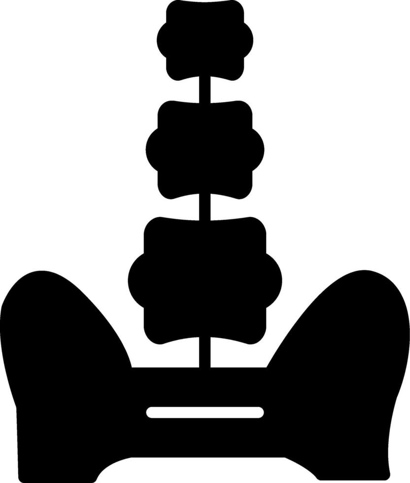 Spine Glyph Icon vector