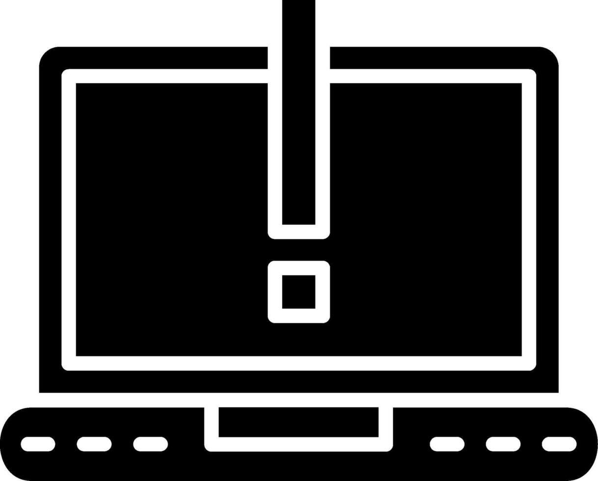 Virus Glyph Icon vector