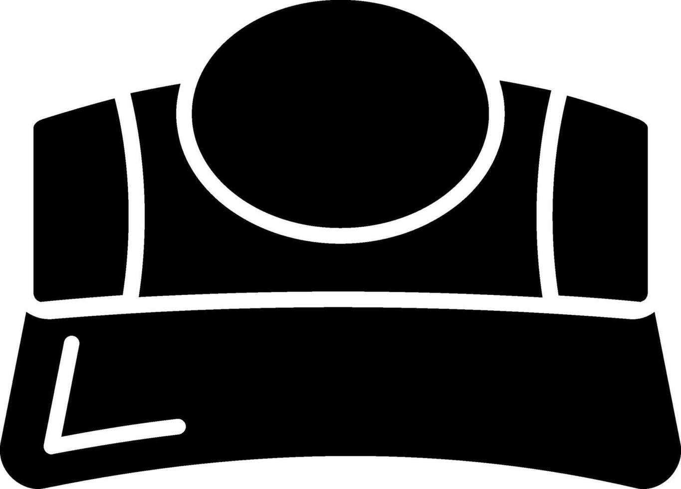 Visor Glyph Icon vector