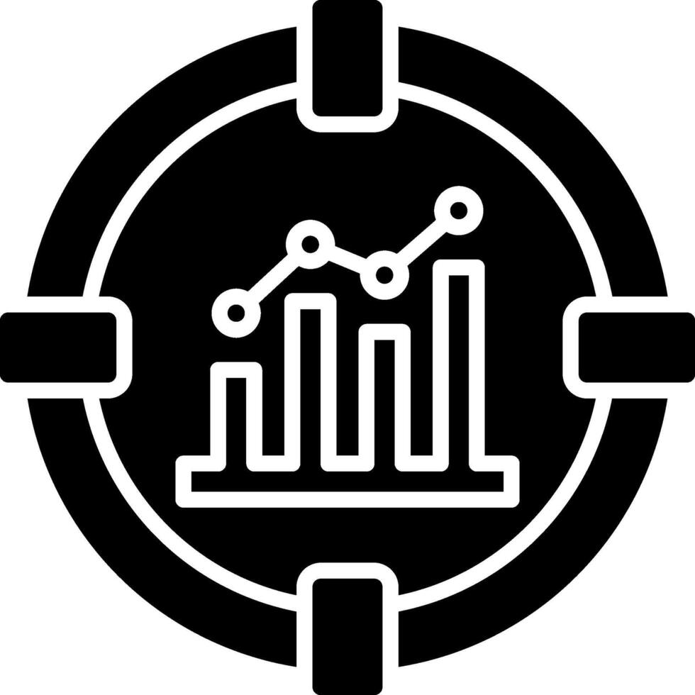 Analysis Glyph Icon vector