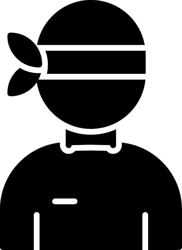 Blind Glyph Icon vector