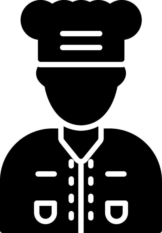 Chef Glyph Icon vector