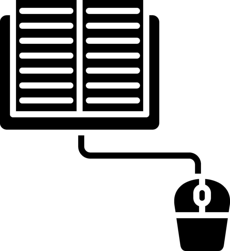 Elearning Glyph Icon vector