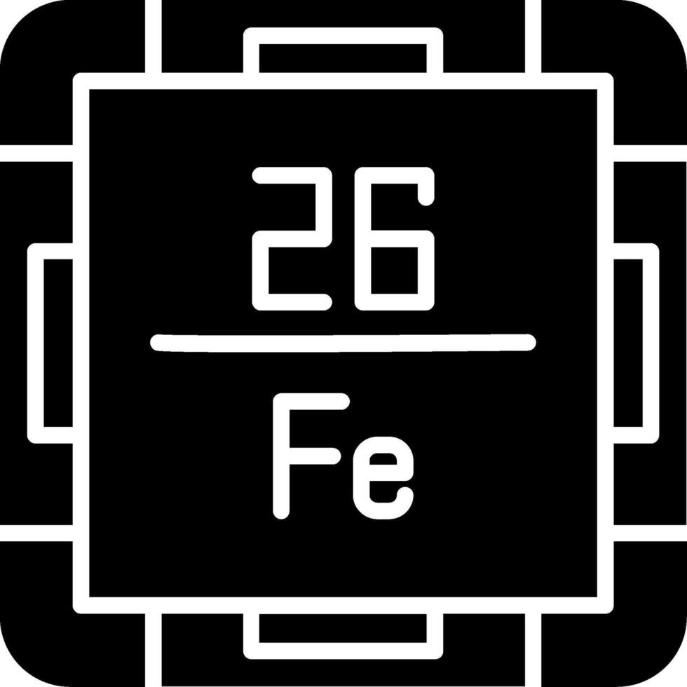 Iron Glyph Icon vector