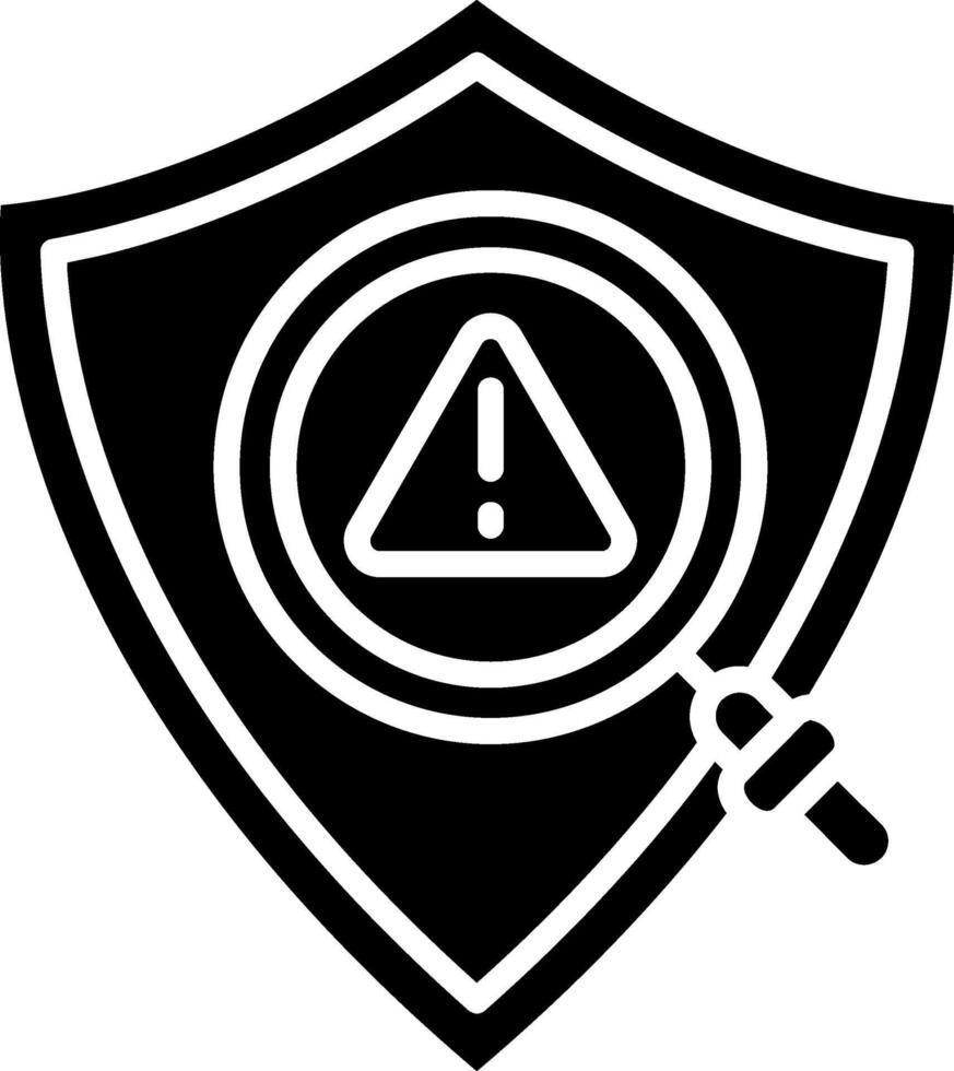 Identification Glyph Icon vector