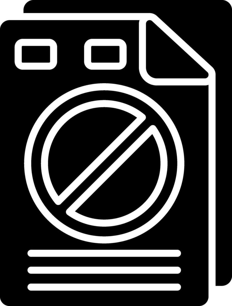 Letter Glyph Icon vector
