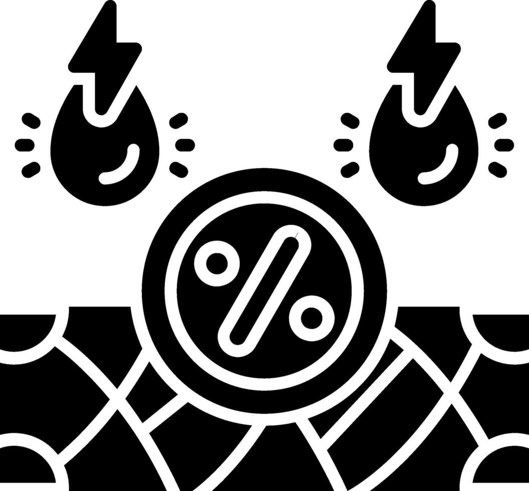 Drought Glyph Icon vector