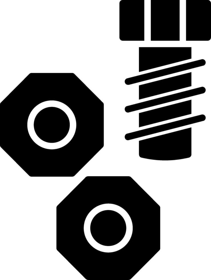 Nut Glyph Icon vector