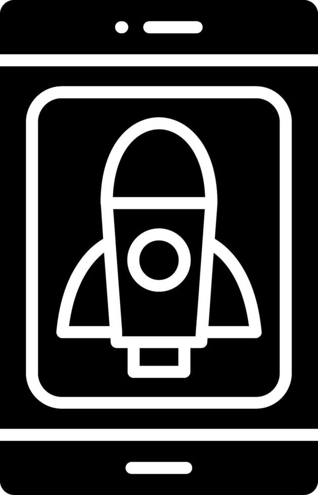 MobileApp Glyph Icon vector