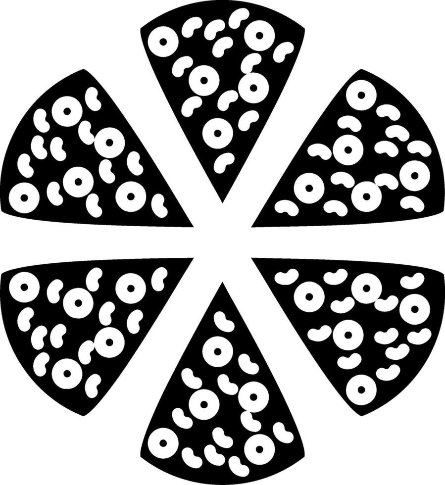 Pizza Glyph Icon vector