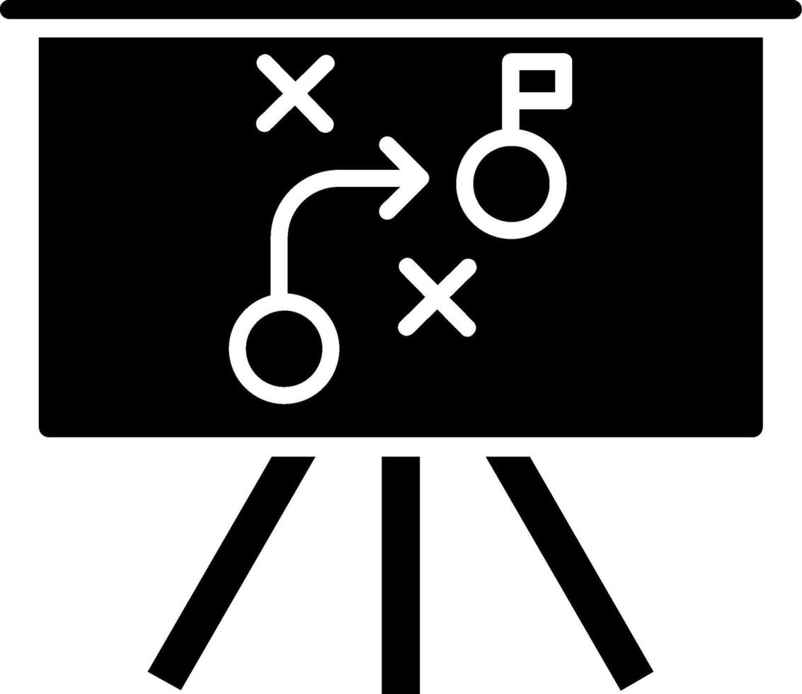 Strategy Glyph Icon vector