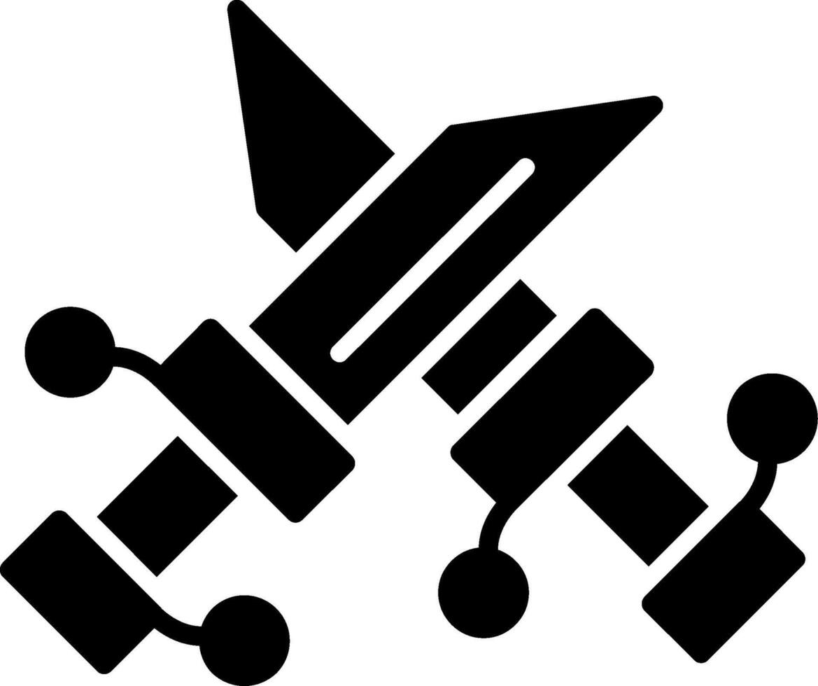 Sword Glyph Icon vector