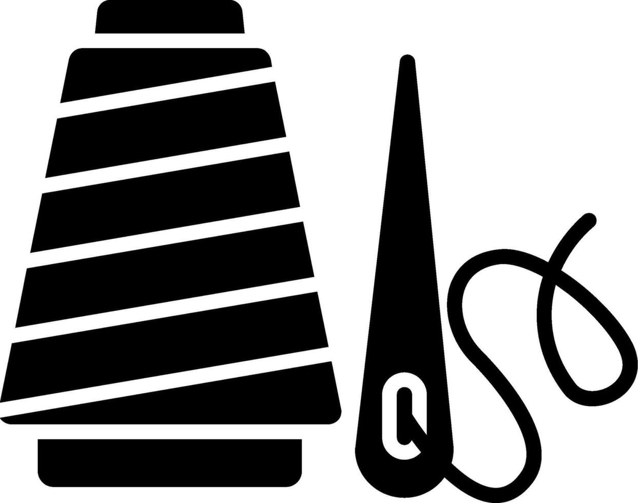 Thread Glyph Icon vector