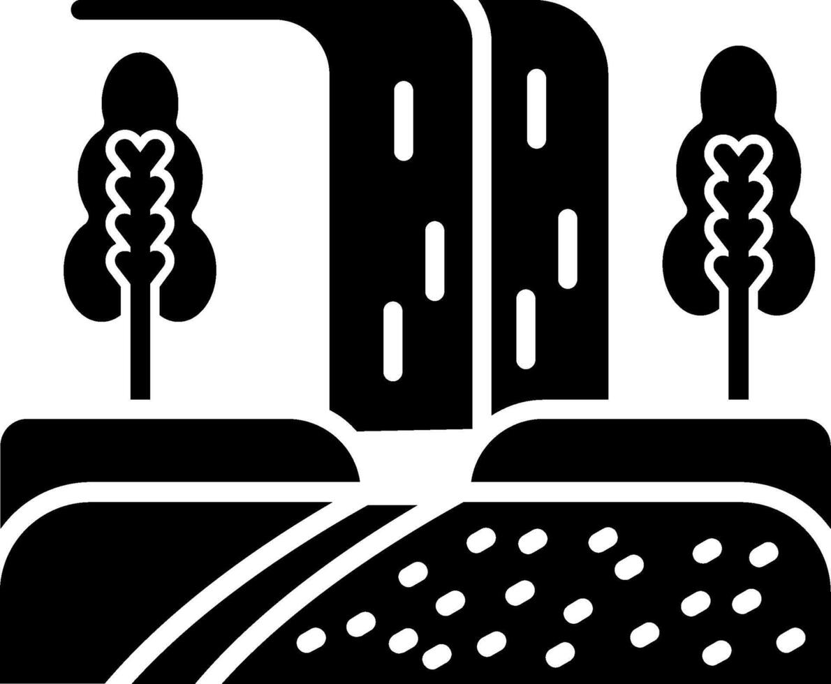 Waterfall Glyph Icon vector
