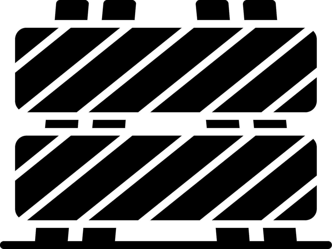 Barrier Glyph Icon vector