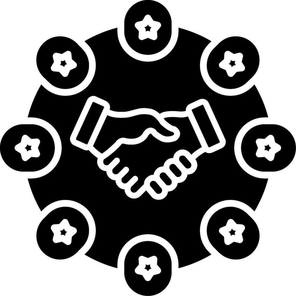 Connection Glyph Icon vector