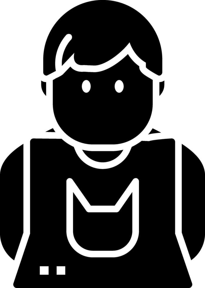 Child Glyph Icon vector