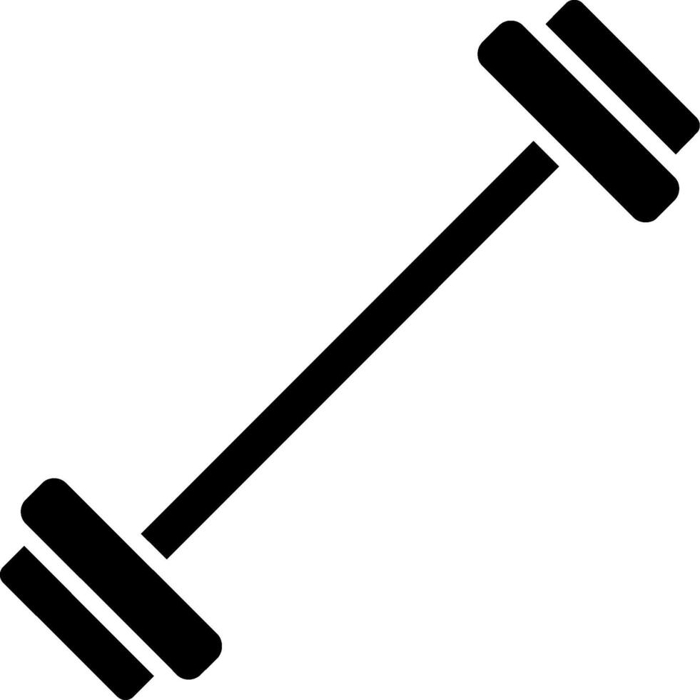 Barbell Glyph Icon vector