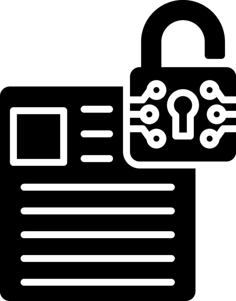 Database Glyph Icon vector