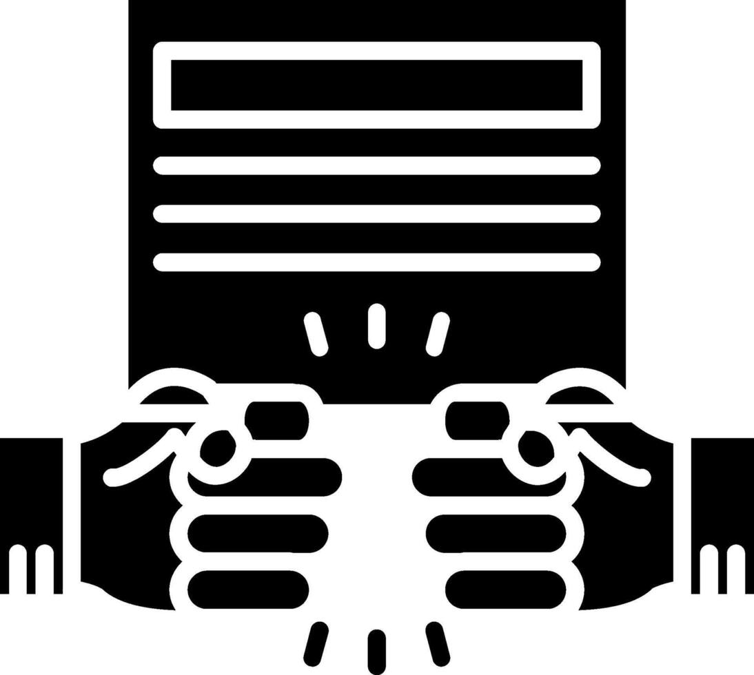 Violence Glyph Icon vector