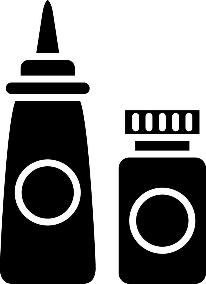 Ketchup Glyph Icon vector