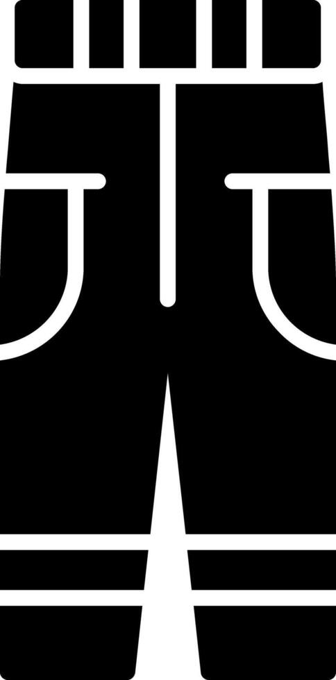 Long Pants Glyph Icon vector