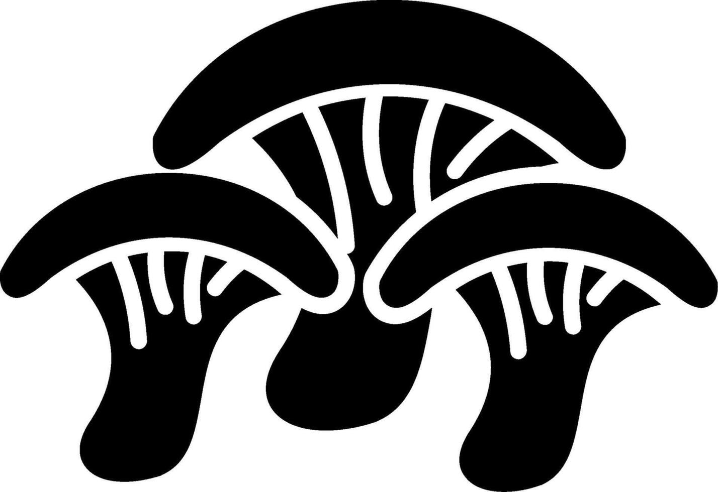 Mushroom Glyph Icon vector