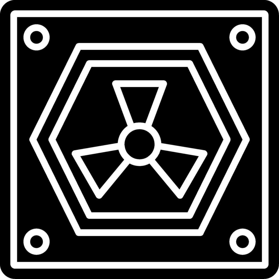 Radiation Glyph Icon vector