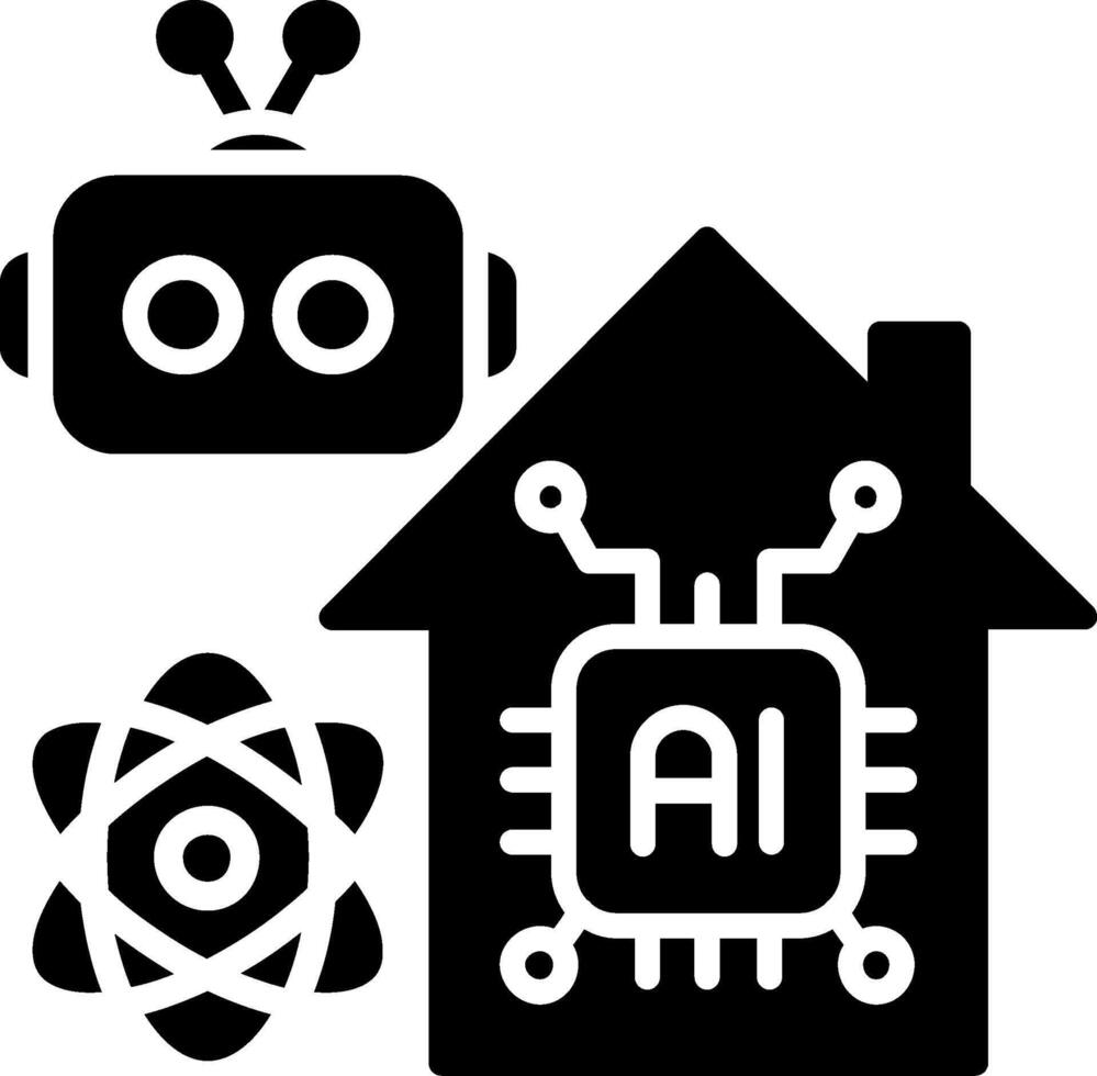 Smarthome Glyph Icon vector