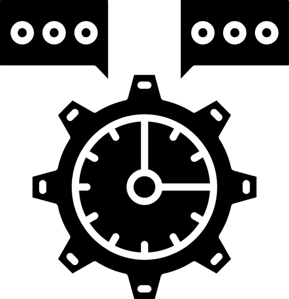 Project Management Glyph Icon vector