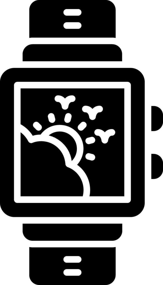 Smartwatch Glyph Icon vector
