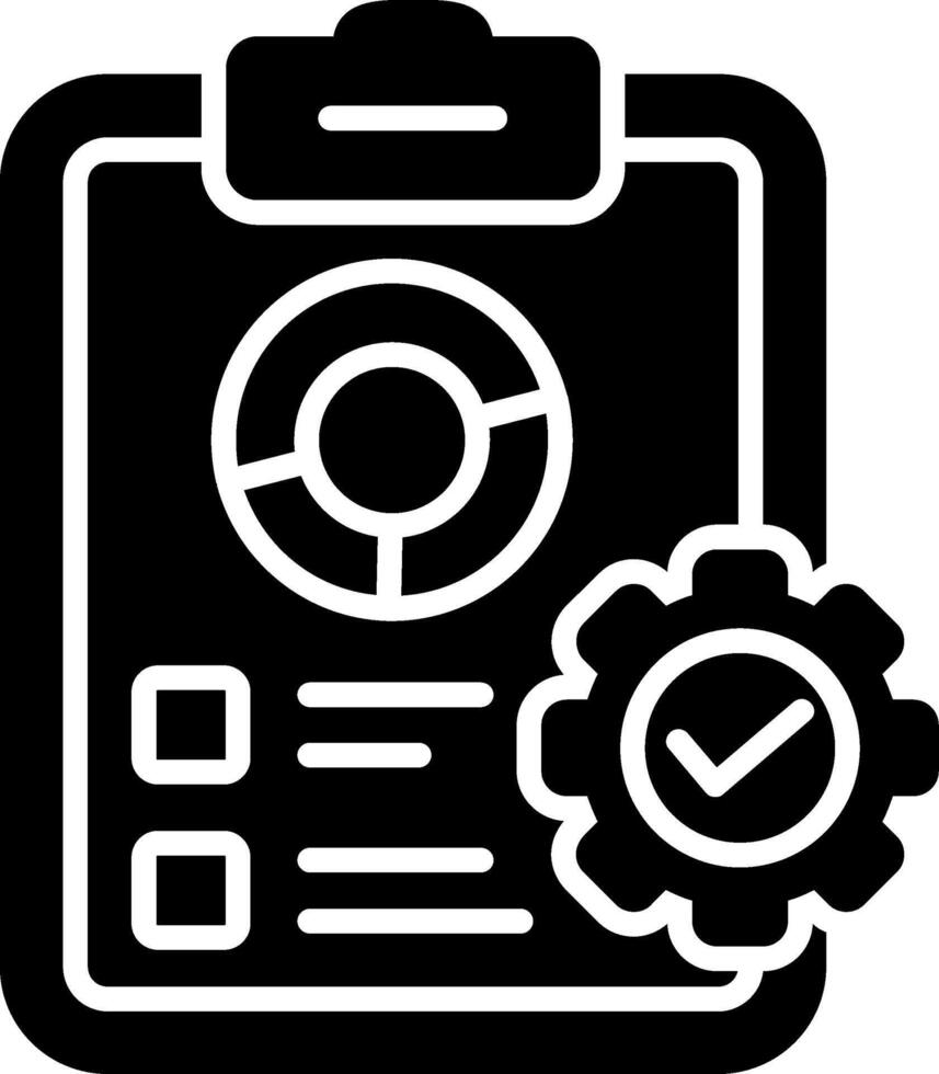 Testing Glyph Icon vector