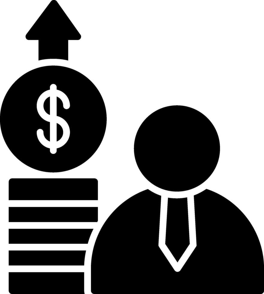 Wage Glyph Icon vector