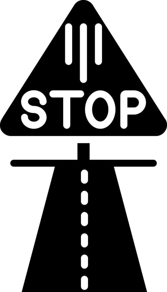 Stop Glyph Icon vector