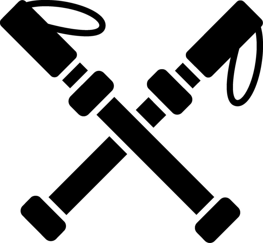 Walking Stick Glyph Icon vector