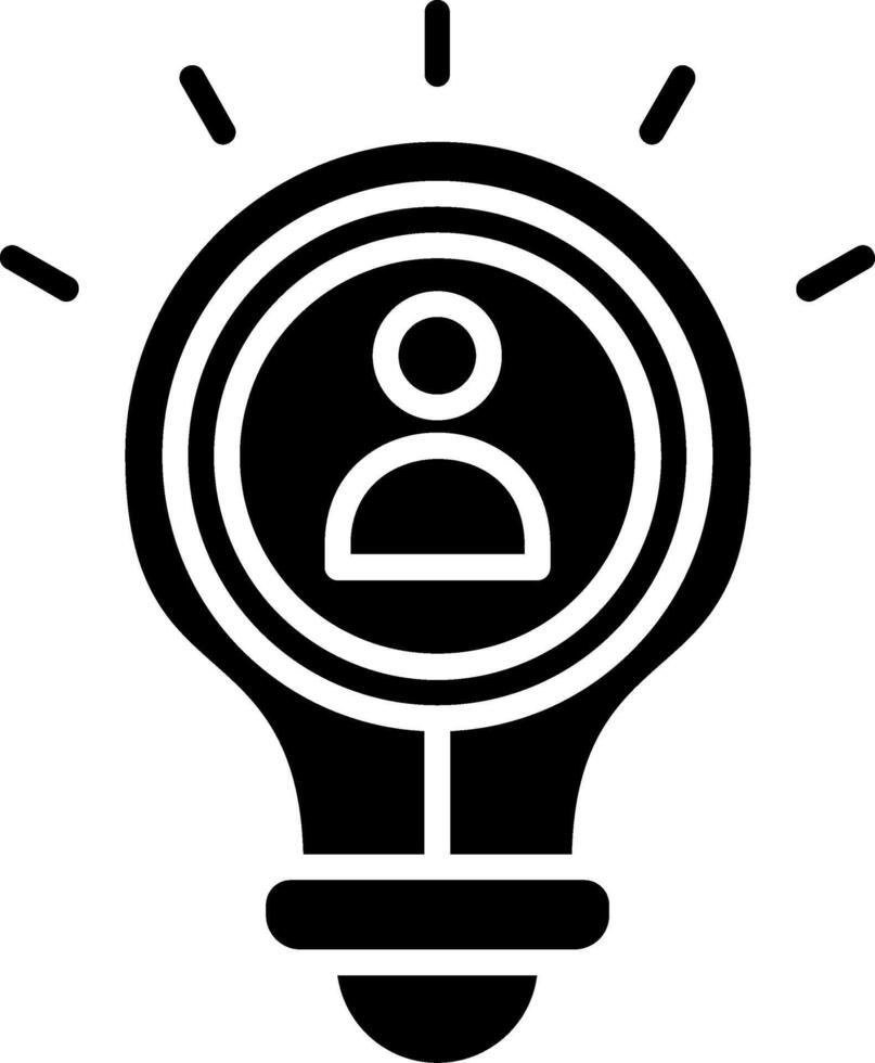 Idea Glyph Icon vector