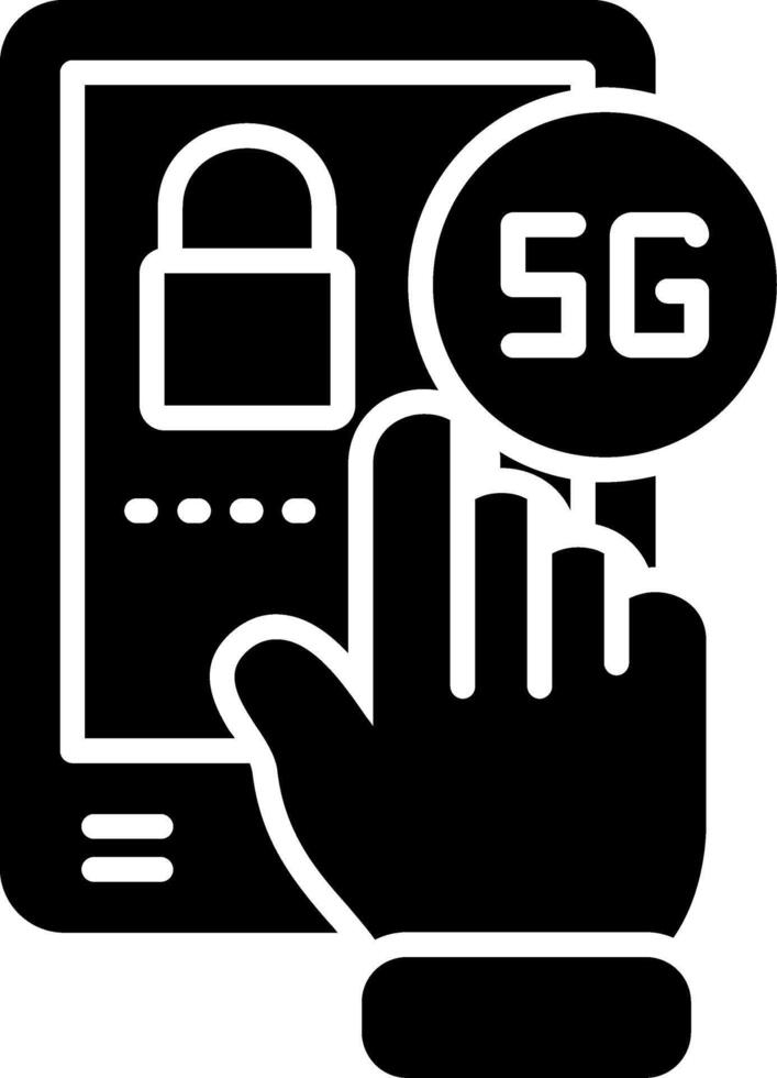 Protection Glyph Icon vector