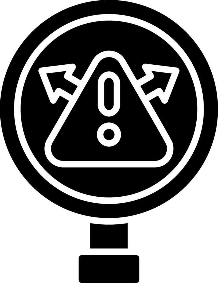 Warning Glyph Icon vector