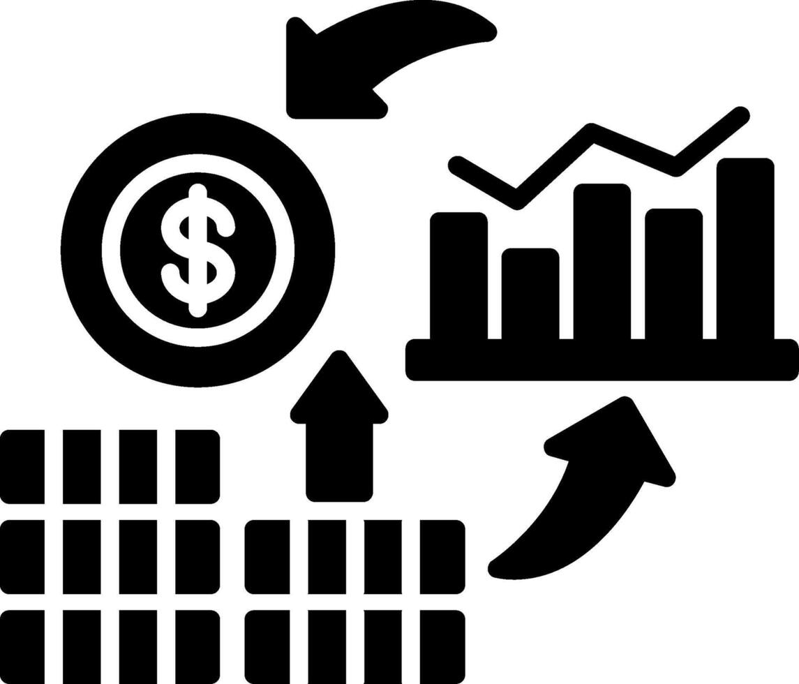 Economy Glyph Icon vector