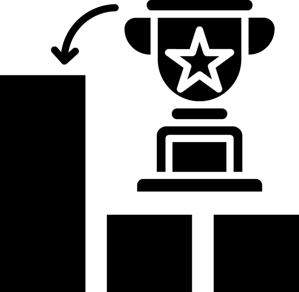 Winner Glyph Icon vector