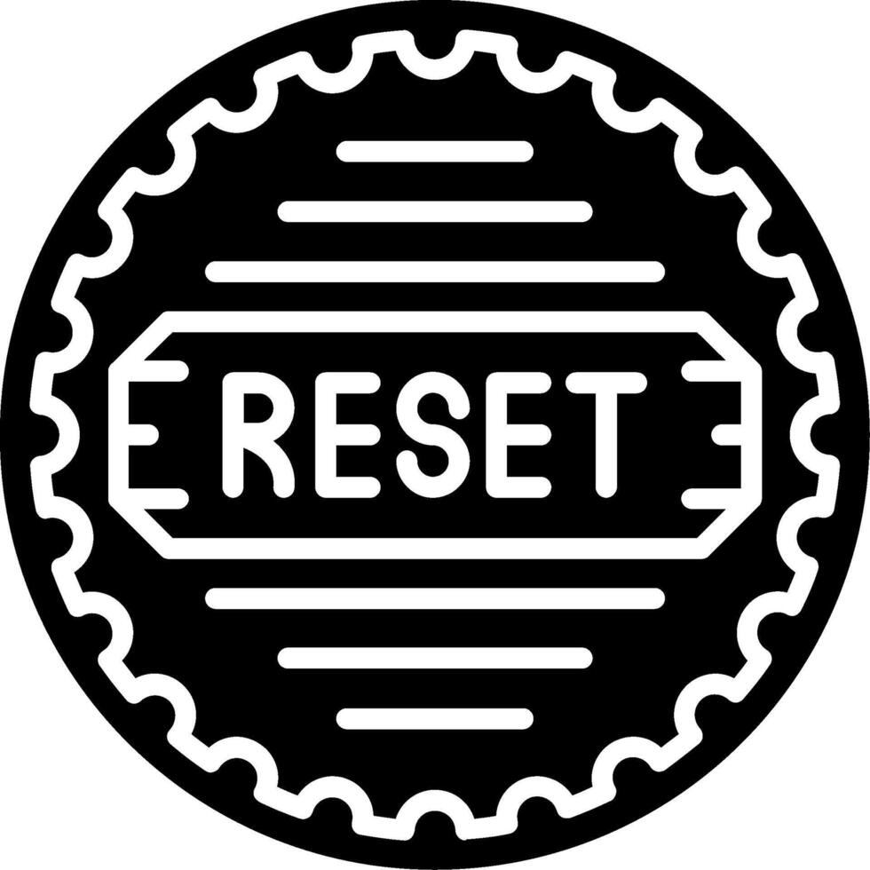 Reset Glyph Icon vector