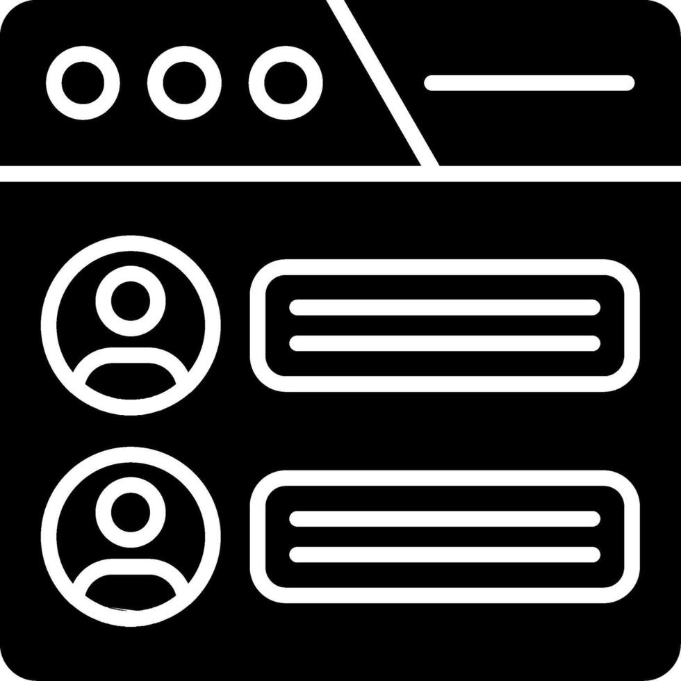 Forum Glyph Icon vector